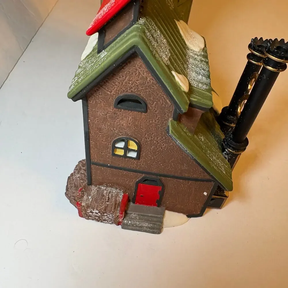 Vintage Department 56 North Pole Village Elfin Forge & Assembly Shop 1990s READ